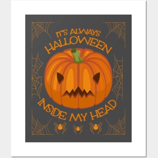 it's always halloween inside my head. Posters and Art